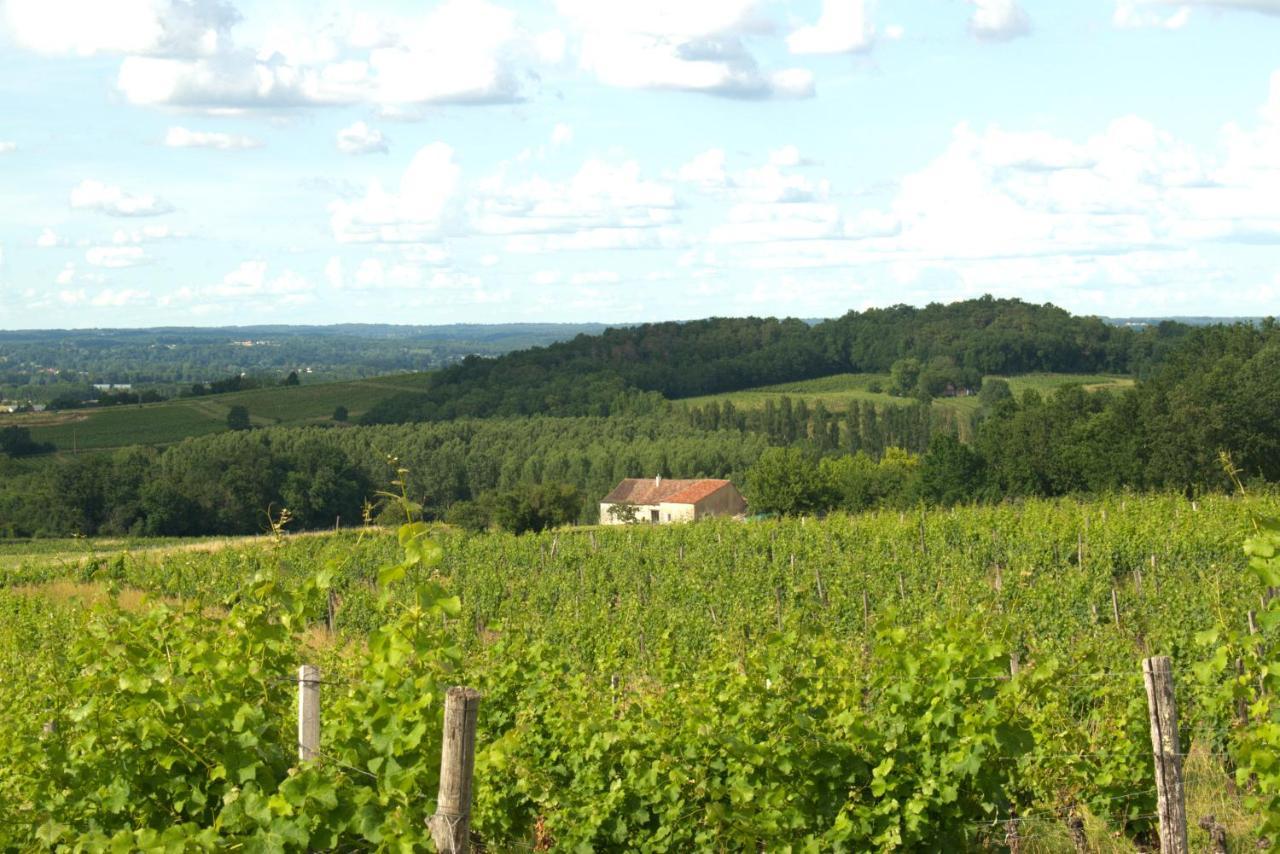 Perigourdine Avec Spa Et Vue Pomport Exterior photo